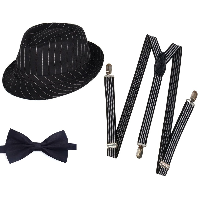 Bow Tie Pre Tied - Disfraz de Hombre de los Años