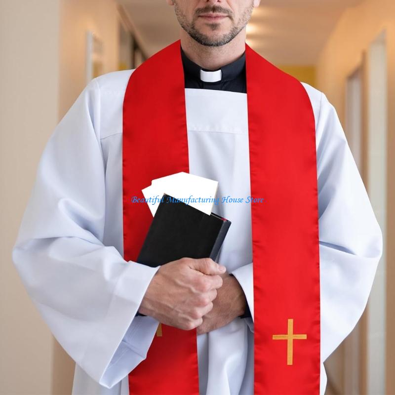Stole Wedding Shawl - E56A 2 uds. Bufanda Pastor Reversible