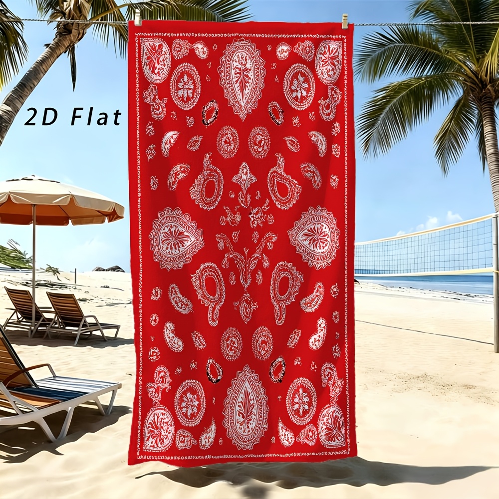 Woven Scarf Blanket - Toalla de playa clásica tipo bandana