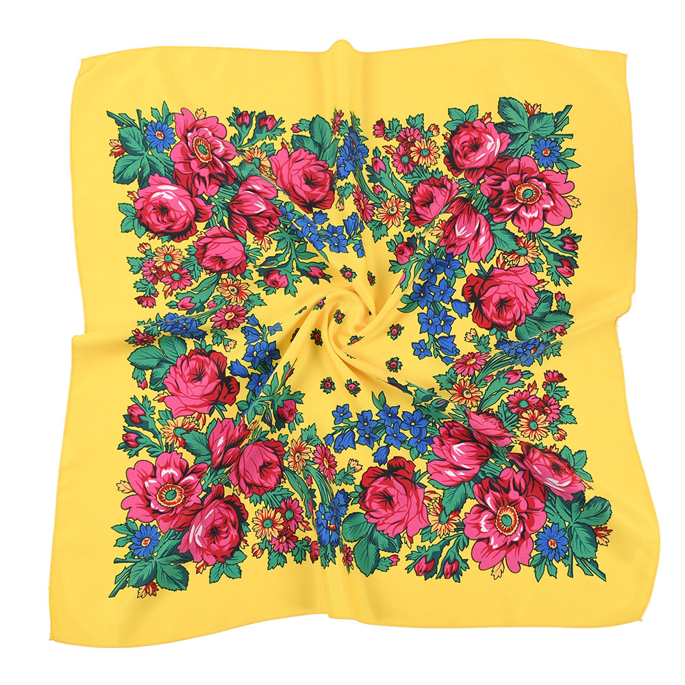 Bandana Cotton - Bufanda cuadrada de estilo ruso de