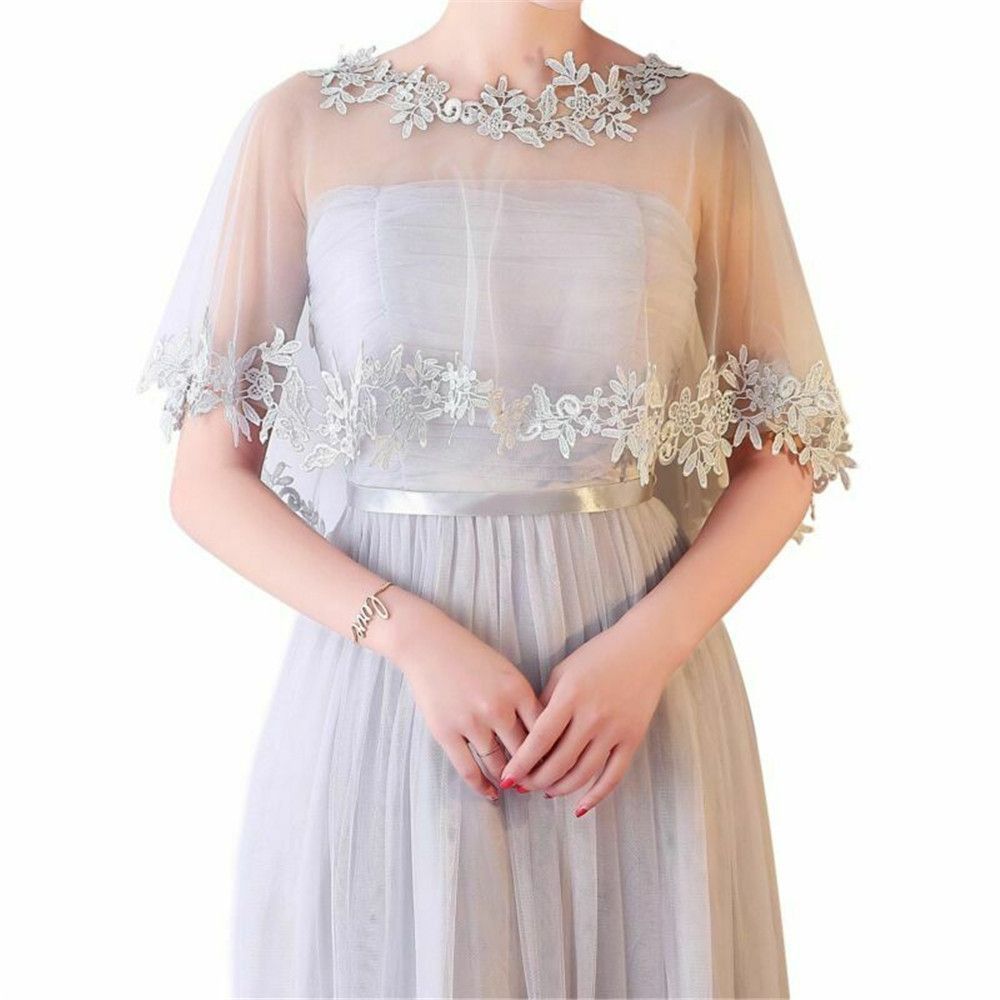 Stole Wedding Shawl - Capa de Encaje Elegante para Novia,
