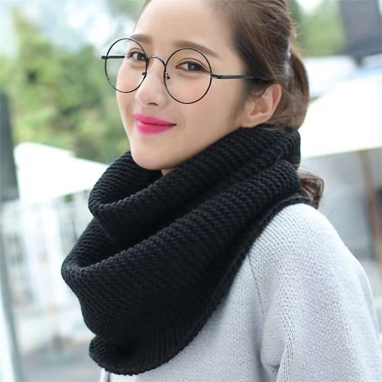 Infinity Scarf Knit - Bufanda de invierno para mujer, bufanda