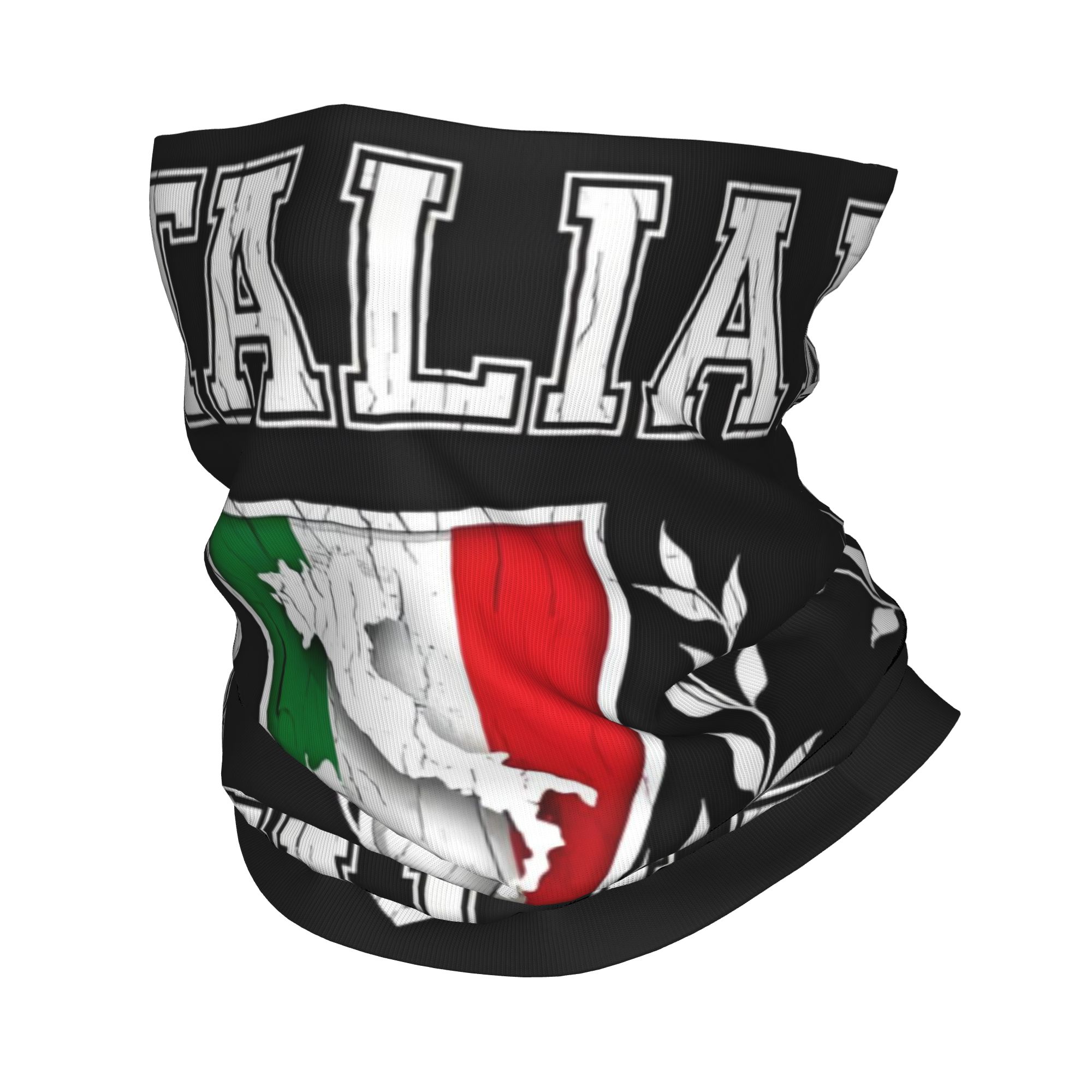 Neck Warmer Tube - Bandana con bandera de Italia personalizada,