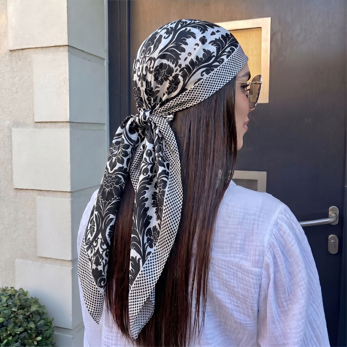 Pashmina Wrap Large - NUEVO Pañuelo Cuadrado de Seda para