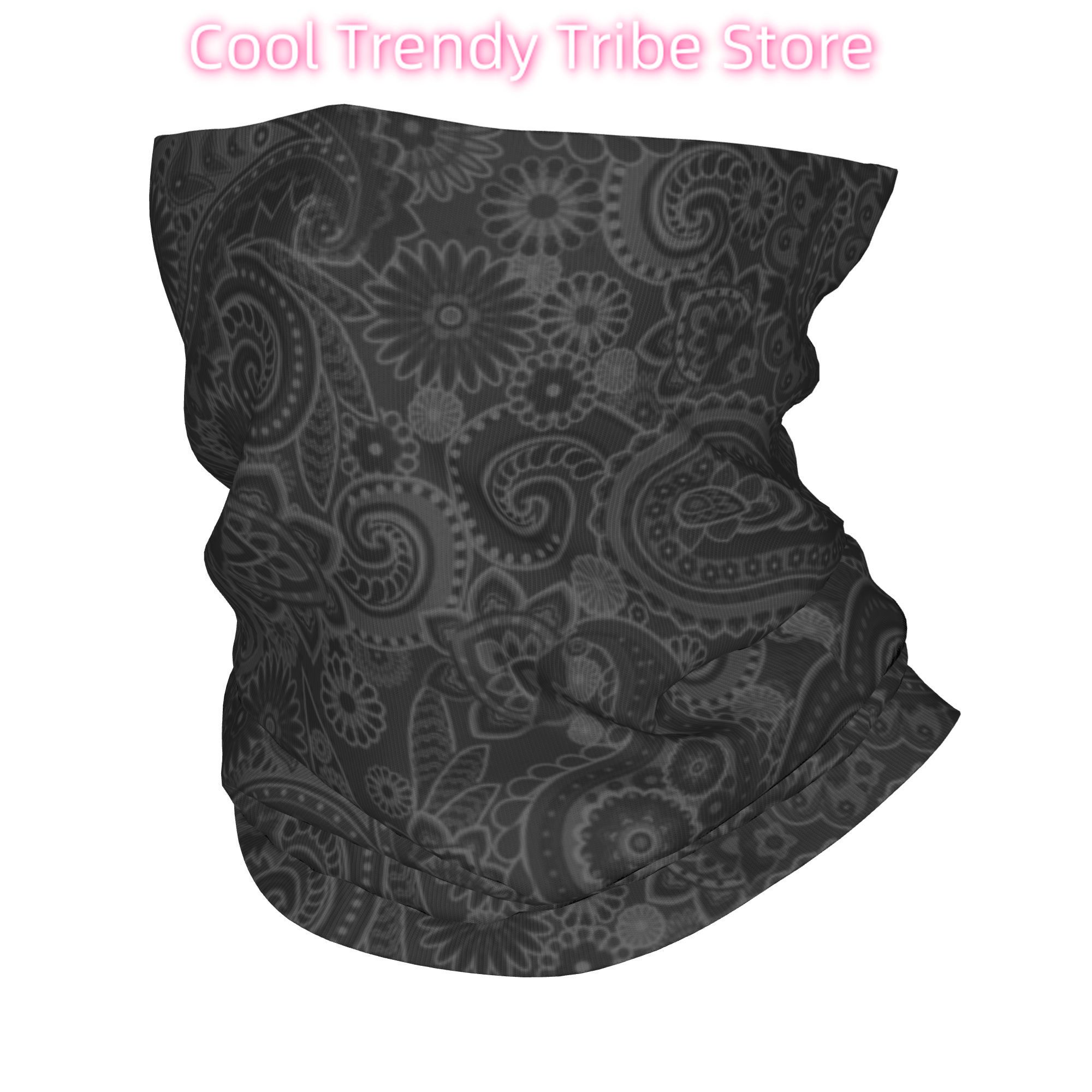 Neck Warmer Tube - Paisley personalizado Chicano Bandana invierno diadema