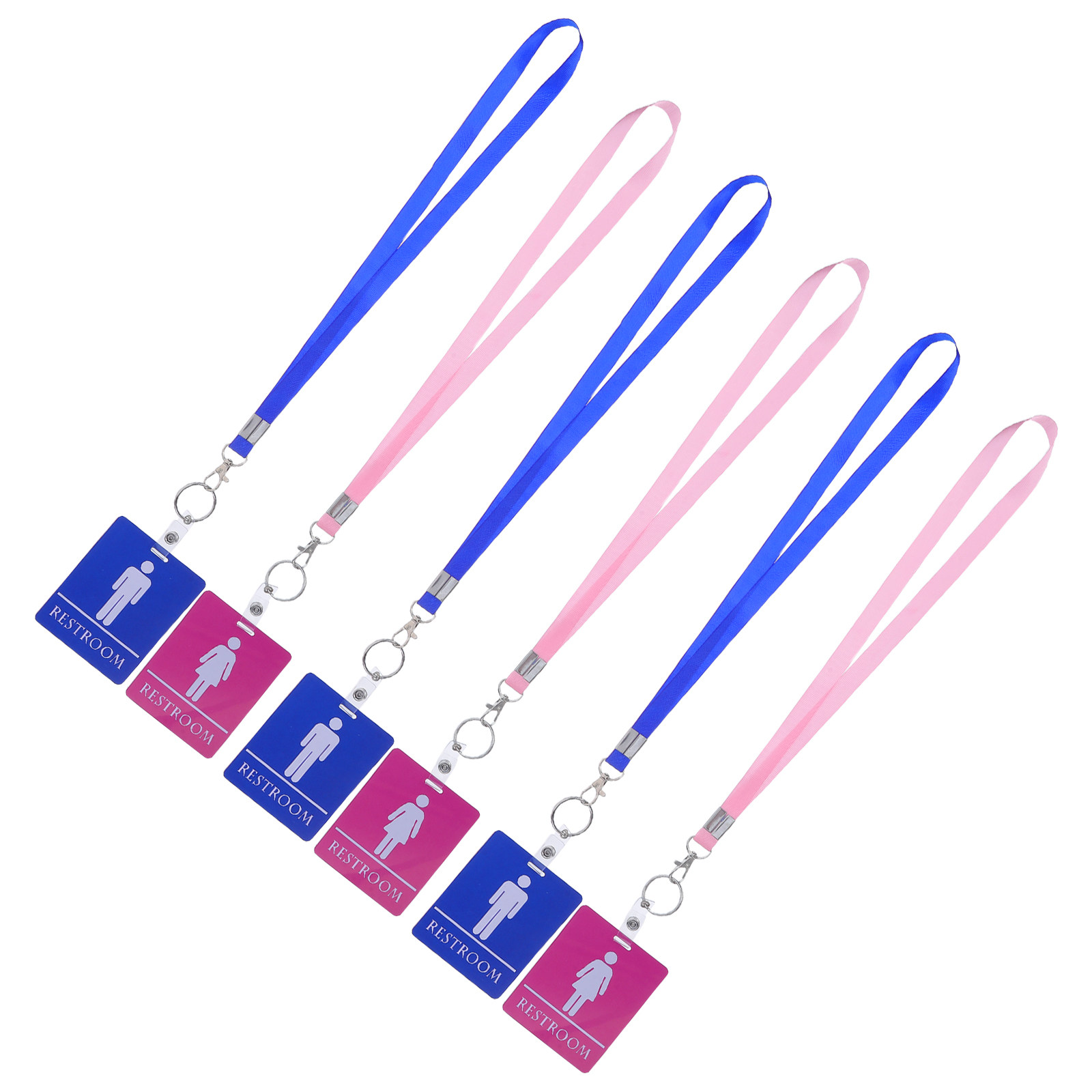 Lanyard Badge Holder - 6 Cintas Porta-Credenciales para Baño, Pasantes