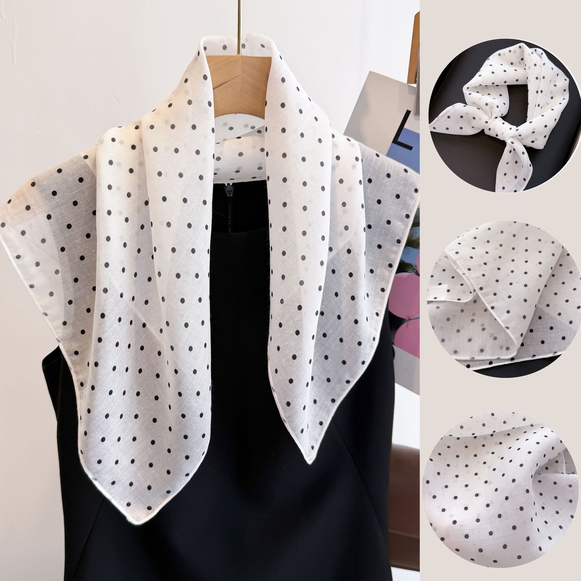 Bandana Cotton - Pañuelo Cuadrado de Algodón y Lino