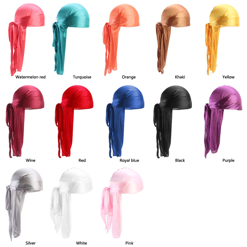 Bandana Doo Rag - Bandanas Durags sedosas para hombre, turbante,