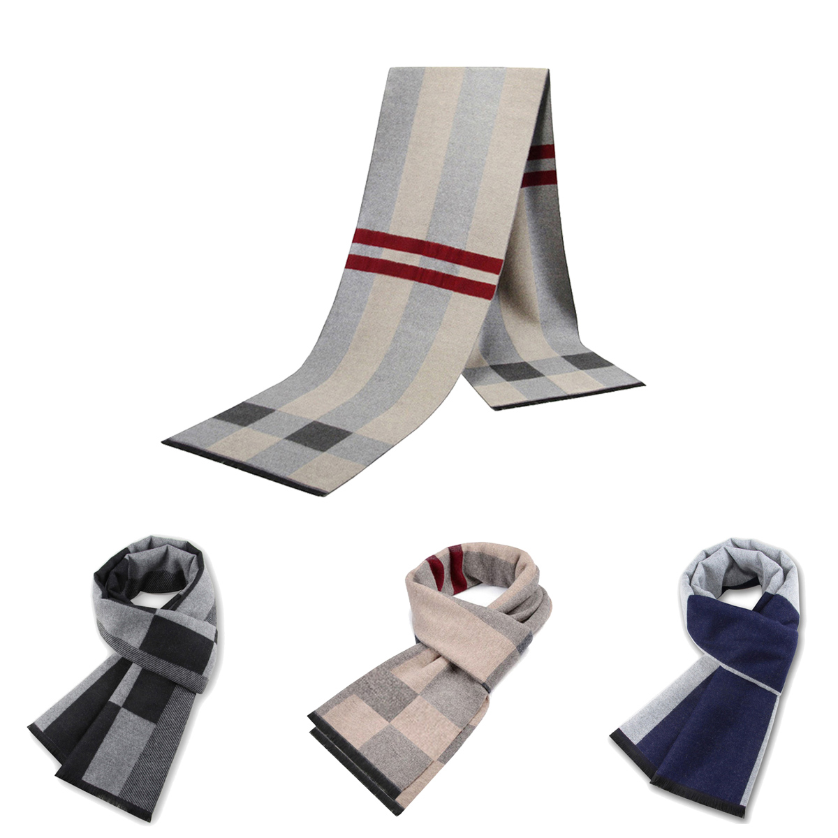 Muffler Men Wool - Bufanda para hombre, copia de invierno,
