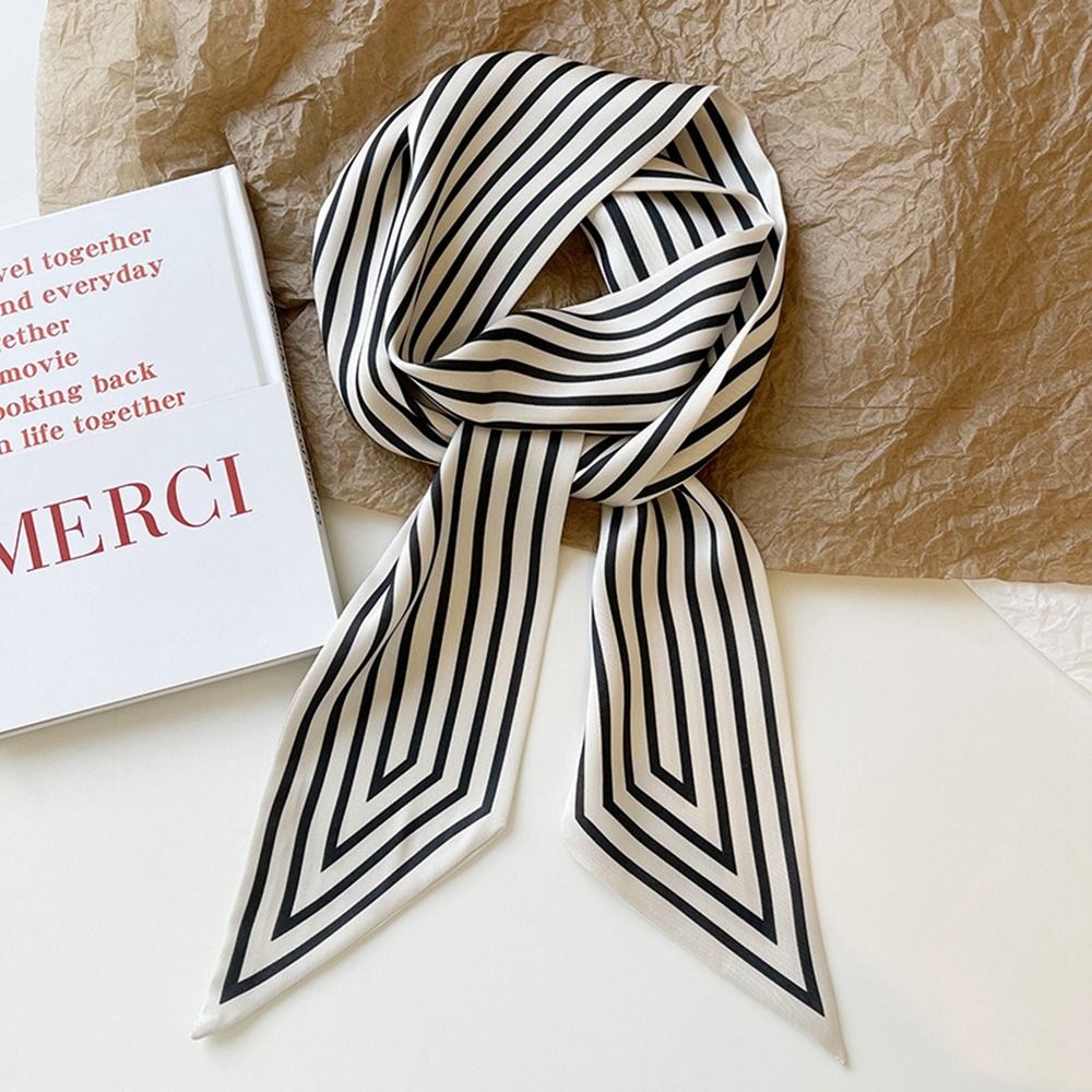 Elegante pañuelo francés a ray - Face Scarf Mask reseña y precio