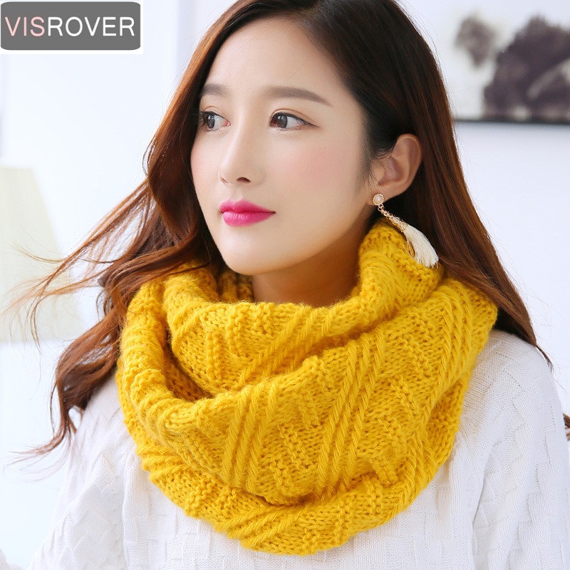 VISROVER bufandas de Color par - Infinity Scarf Knit reseña y precio