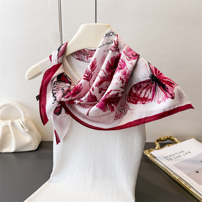 Pañuelo de seda cuadrado vinta - Ascot Neck Scarf reseña y precio