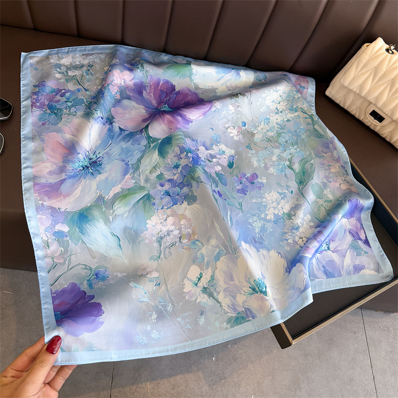 Pañuelo cuadrado de seda con e - Silk Neck Scarf reseña y precio