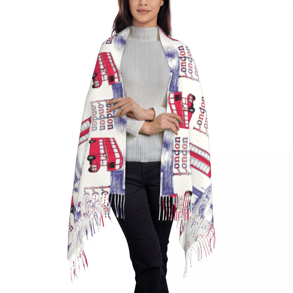 Chales de escenas de Inglaterr - Pashmina Wrap Large reseña y precio