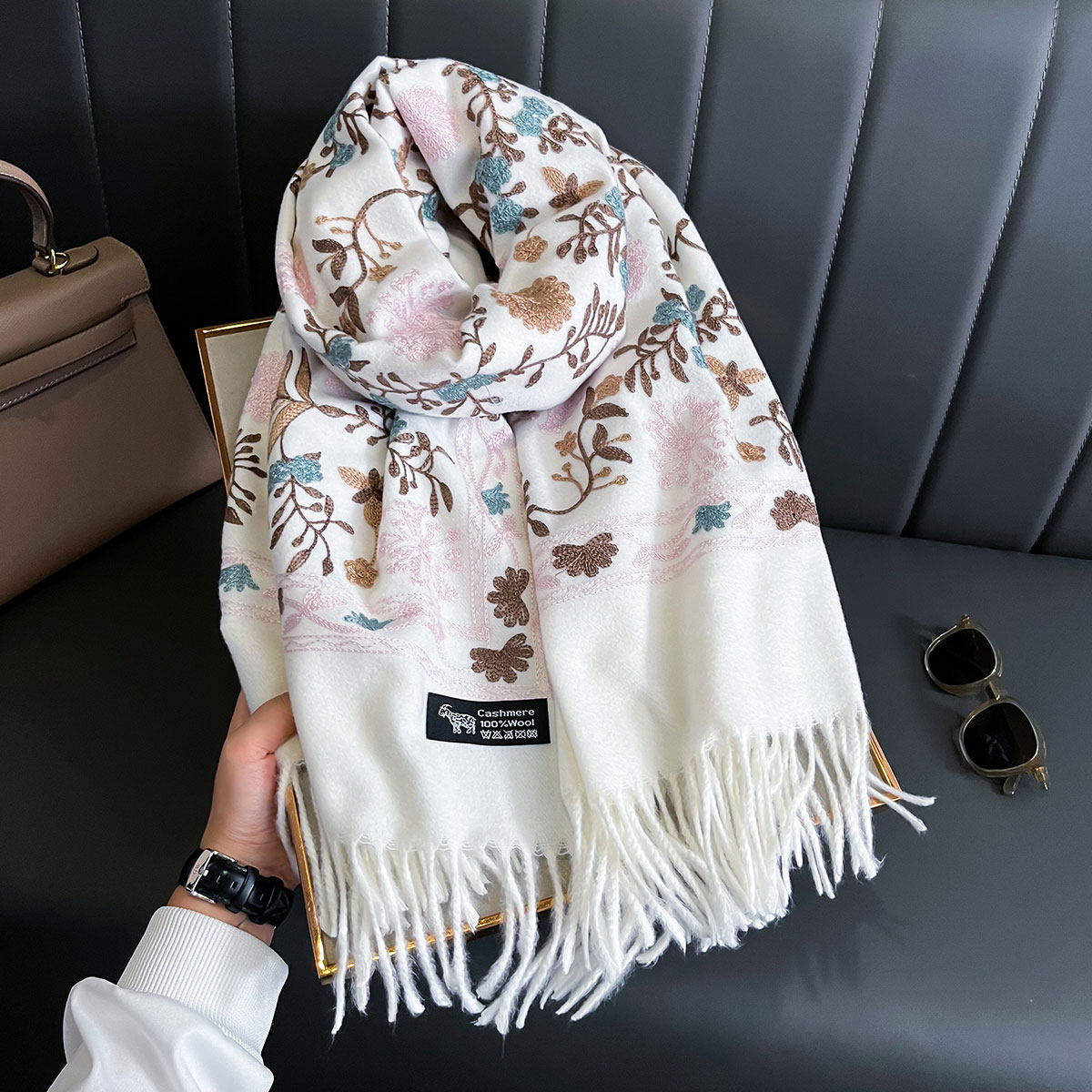 Nueva Bufanda de Cachemira cál - Woven Scarf Blanket reseña y precio