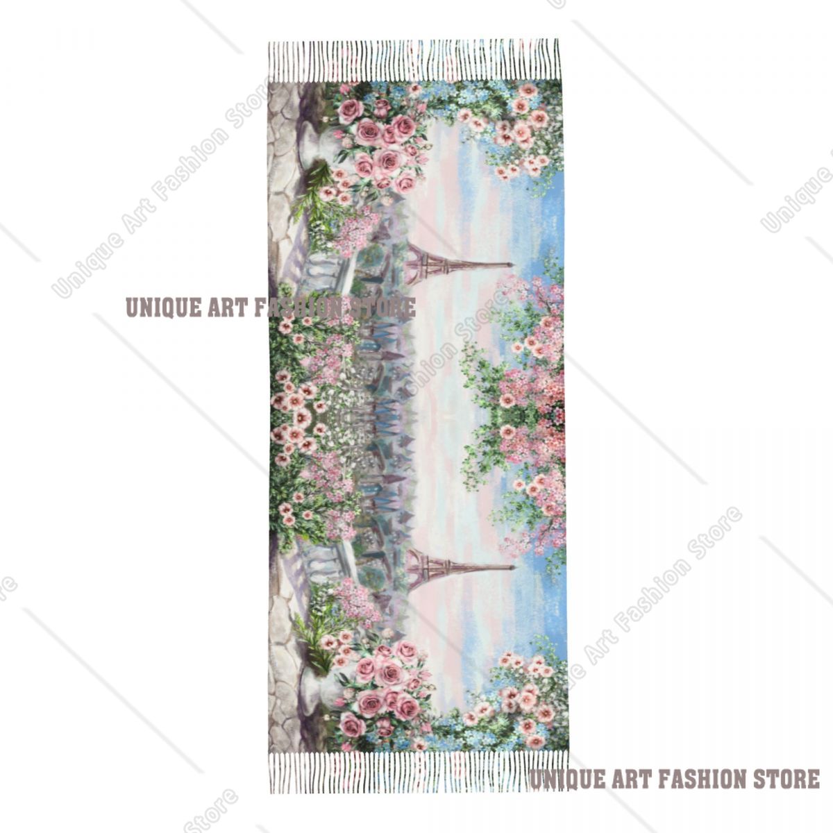 Pintura al óleo Francia París  - Pashmina Wrap Large reseña y precio