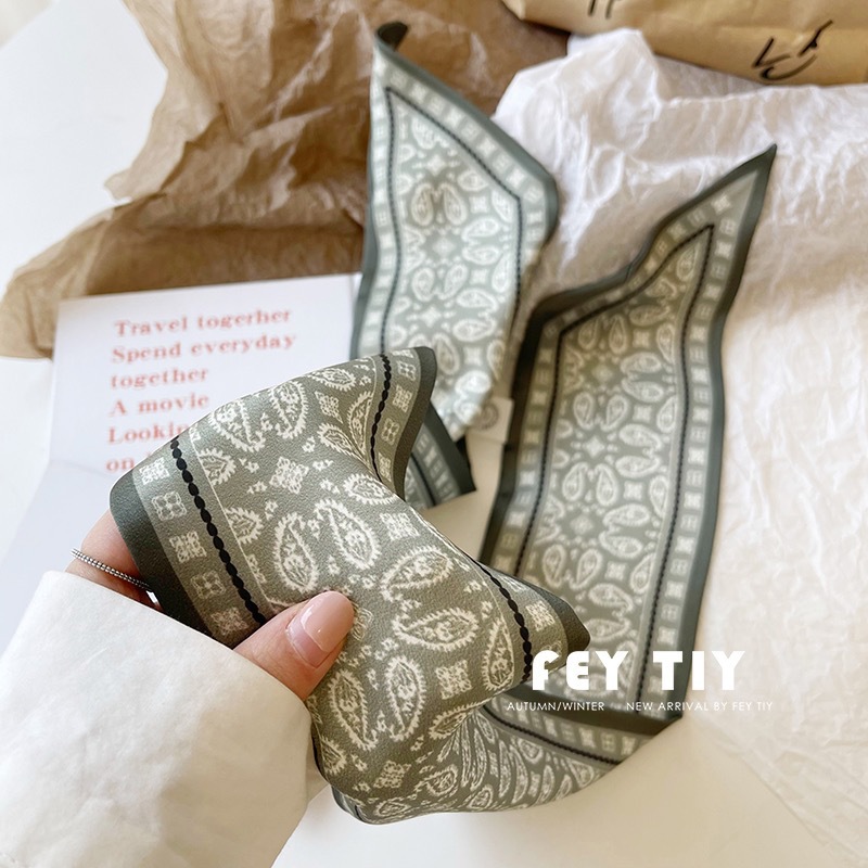 Conjunto de bufanda de satén d - Silk Neck Scarf reseña y precio