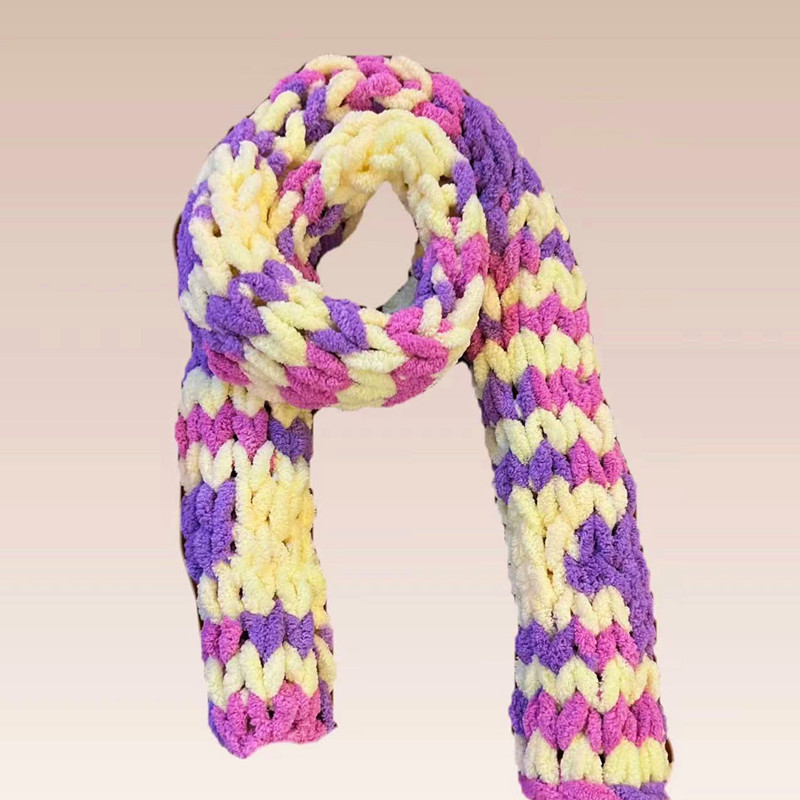 Hilo de Chenilla Suave y Volum - Woven Scarf Blanket reseña y precio
