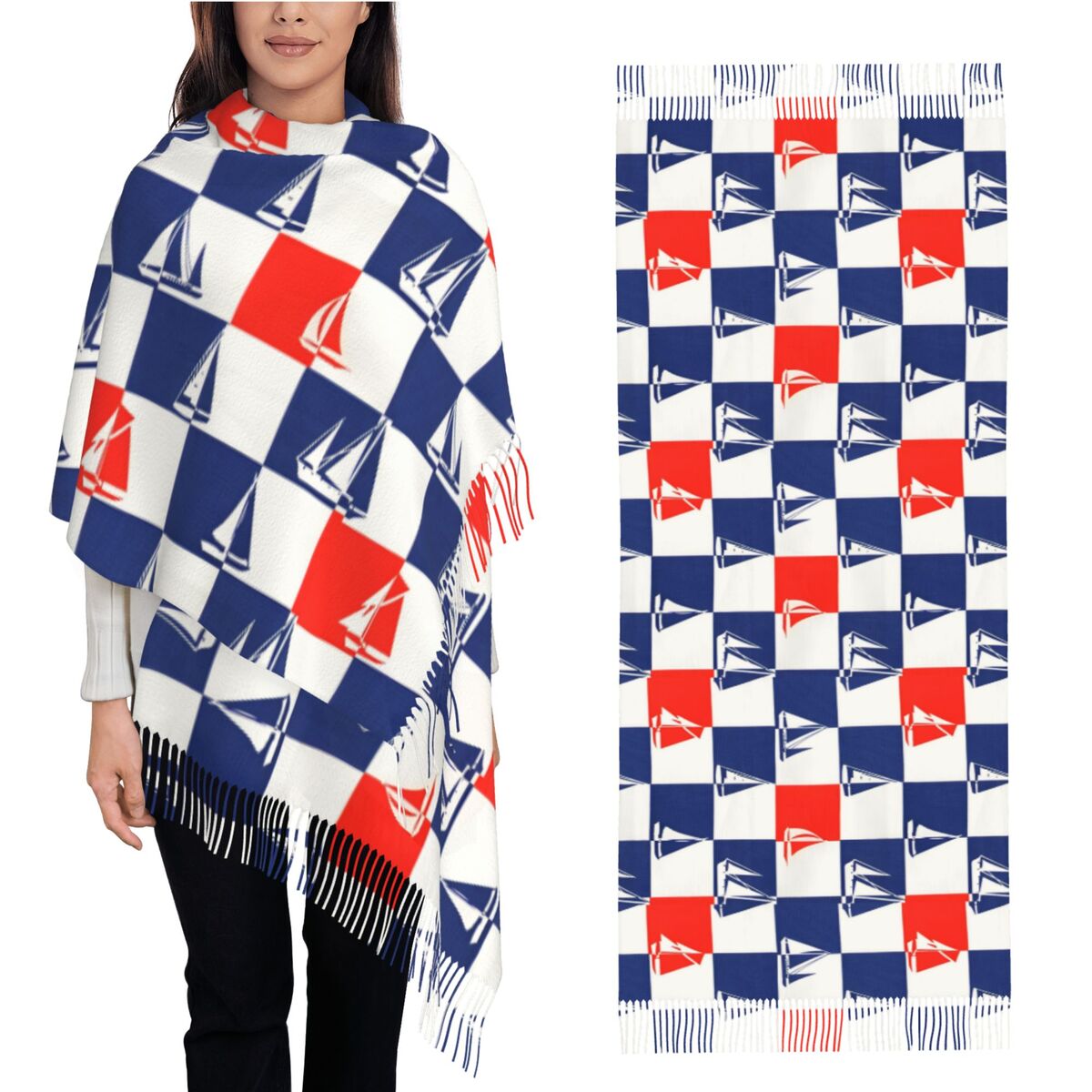 Bufanda de océano para barco d - Pashmina Wrap Large reseña y precio
