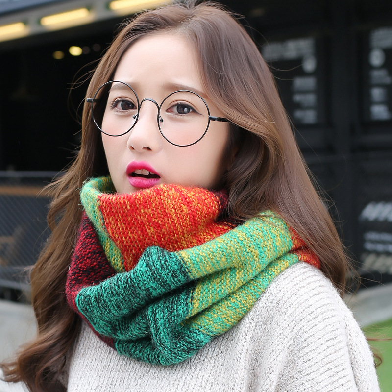 Bufandas infinitas de punto de - Infinity Scarf Knit reseña y precio