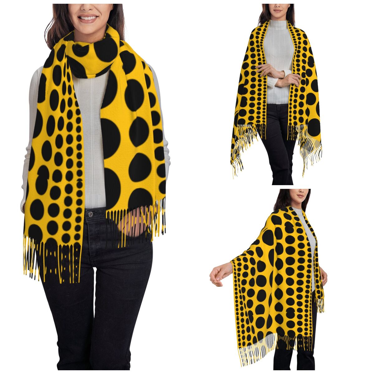 Bufanda Infinity de lunares pa - Infinity Scarf Knit reseña y precio