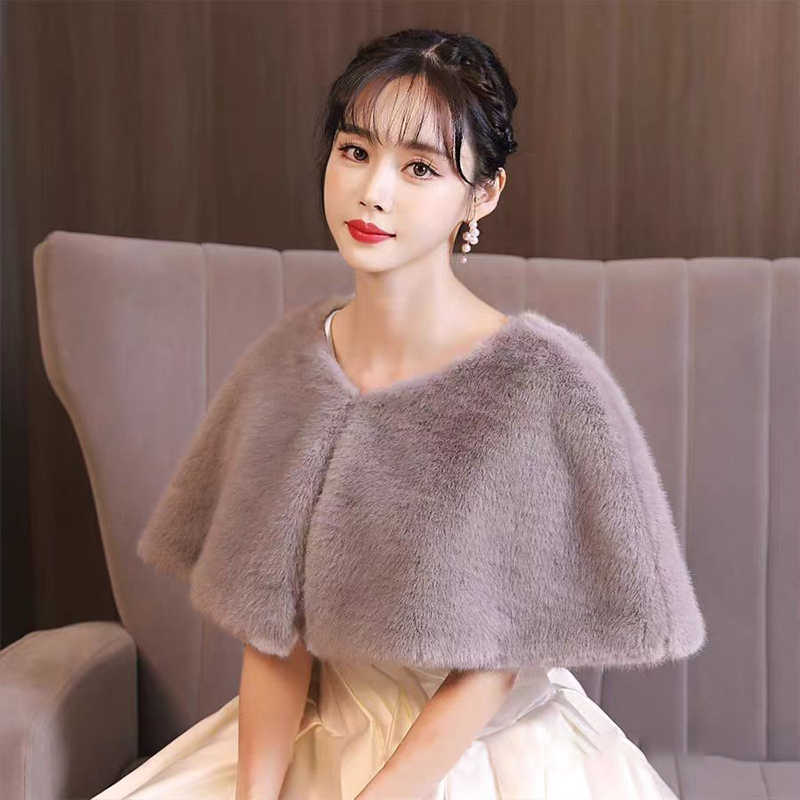 Chal de piel sintética de invi - Stole Wedding Shawl reseña y precio