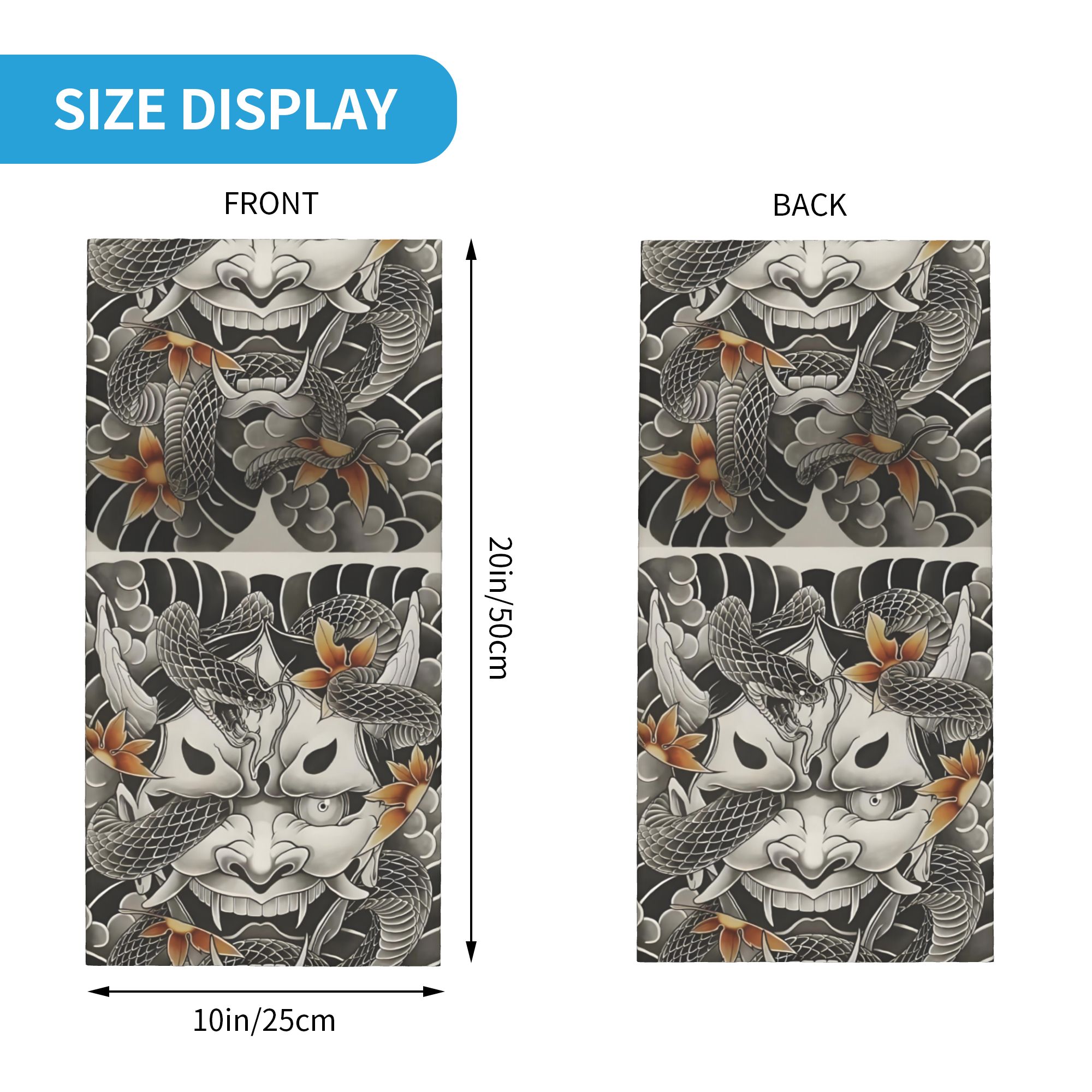 Bandana personalizada Samurai  - Neck Warmer Tube reseña y precio