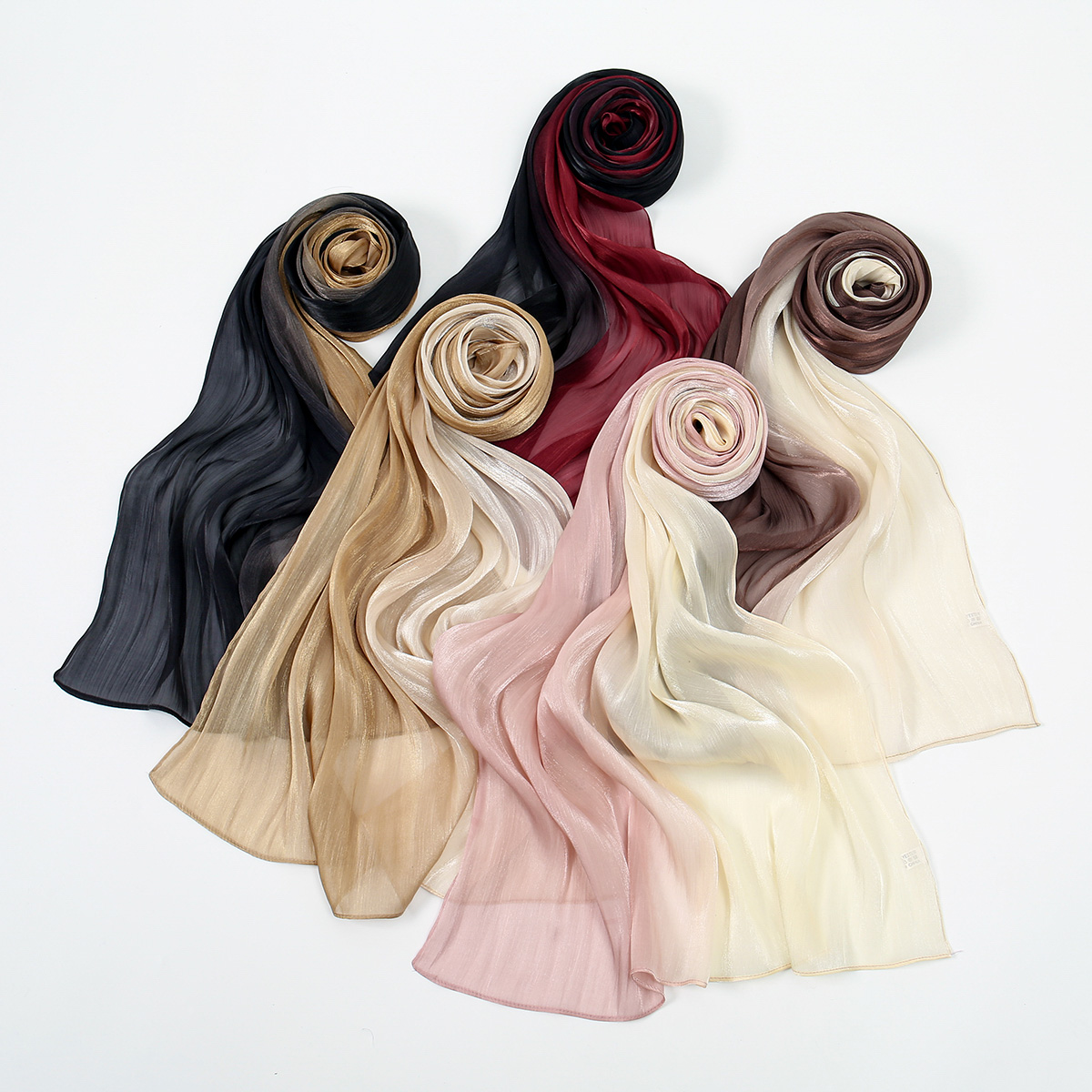 Bufanda Hijab de seda con grad - Head Wrap Turban reseña y precio