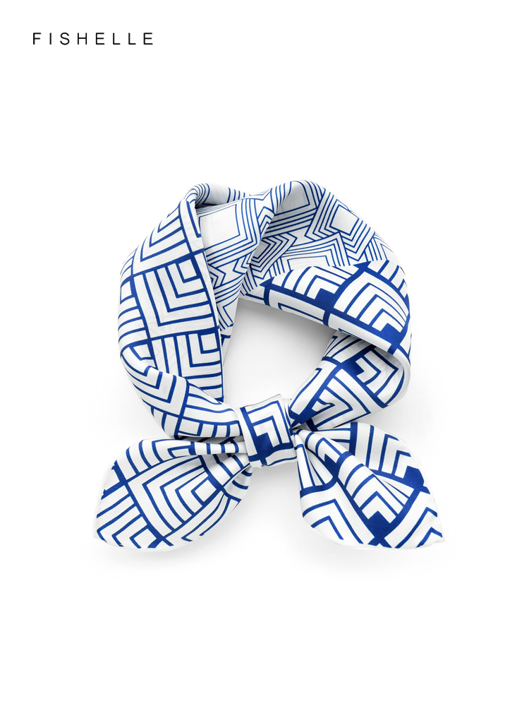 Bufanda de sarga de seda autén - Ascot Neck Scarf reseña y precio