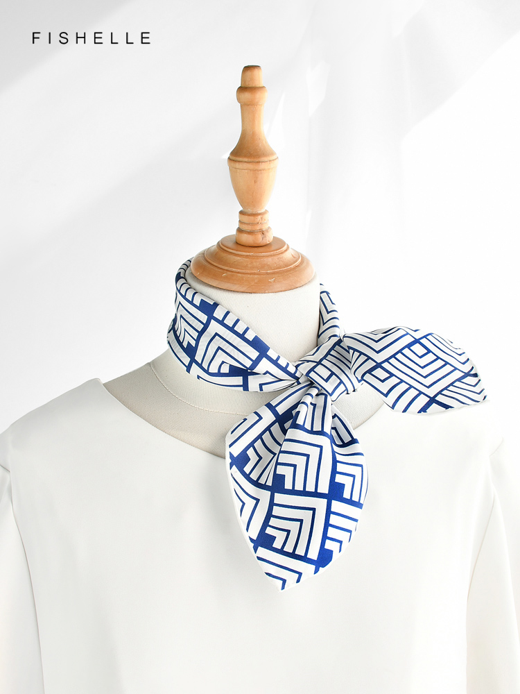 Bufanda de sarga de seda autén - Ascot Neck Scarf reseña y precio