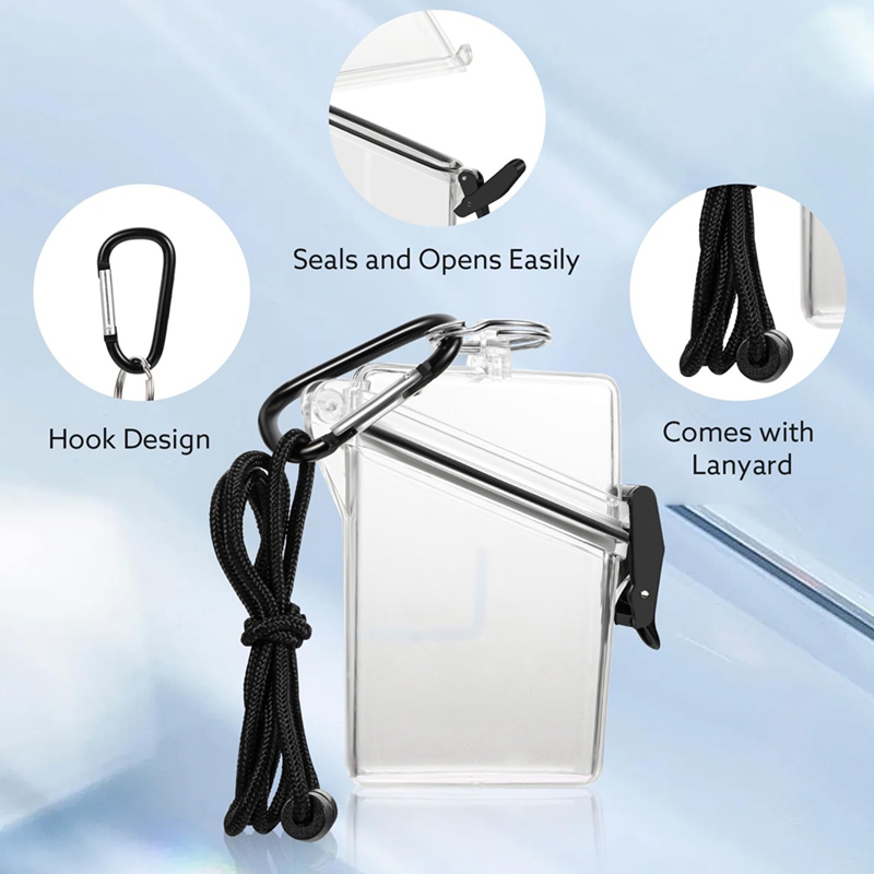 Paquete de 5 Fundas Impermeabl - Lanyard Badge Holder reseña y precio