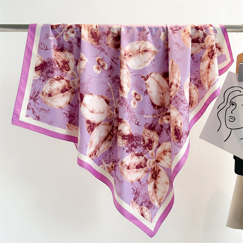 Bufanda cuadrada grande con es - Scarf Silk Square reseña y precio