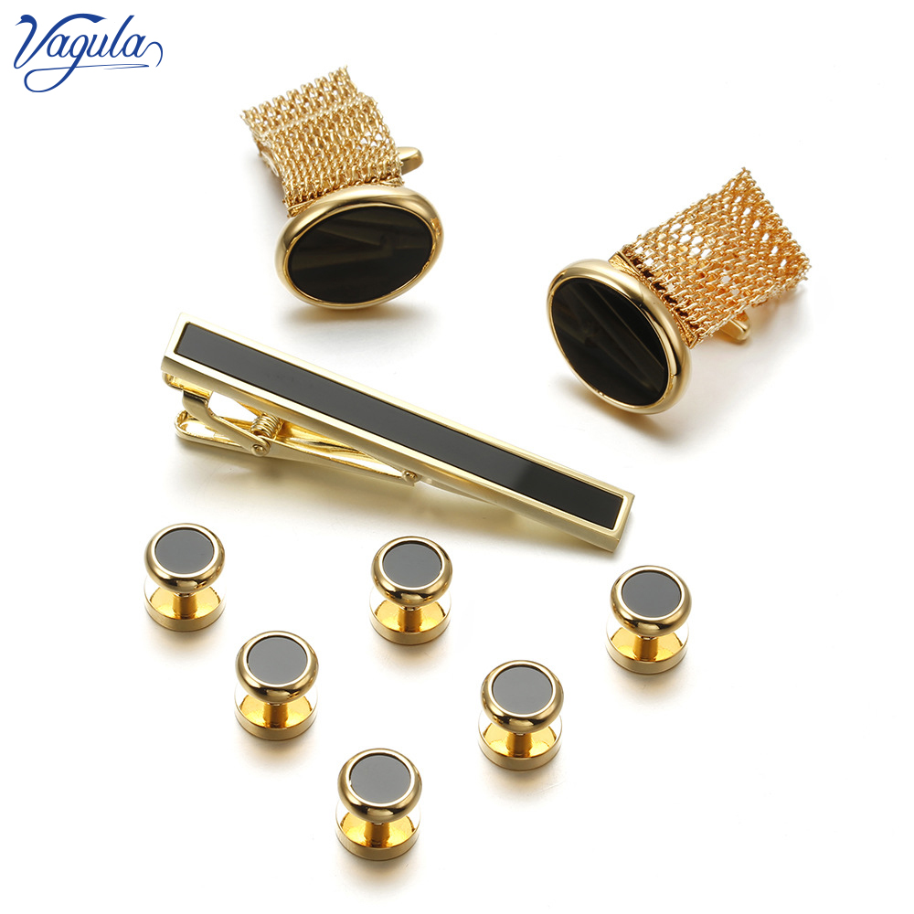 VAGULA nuevo 9 Uds gemelos Cli - Tie Bar Set Gift reseña y precio