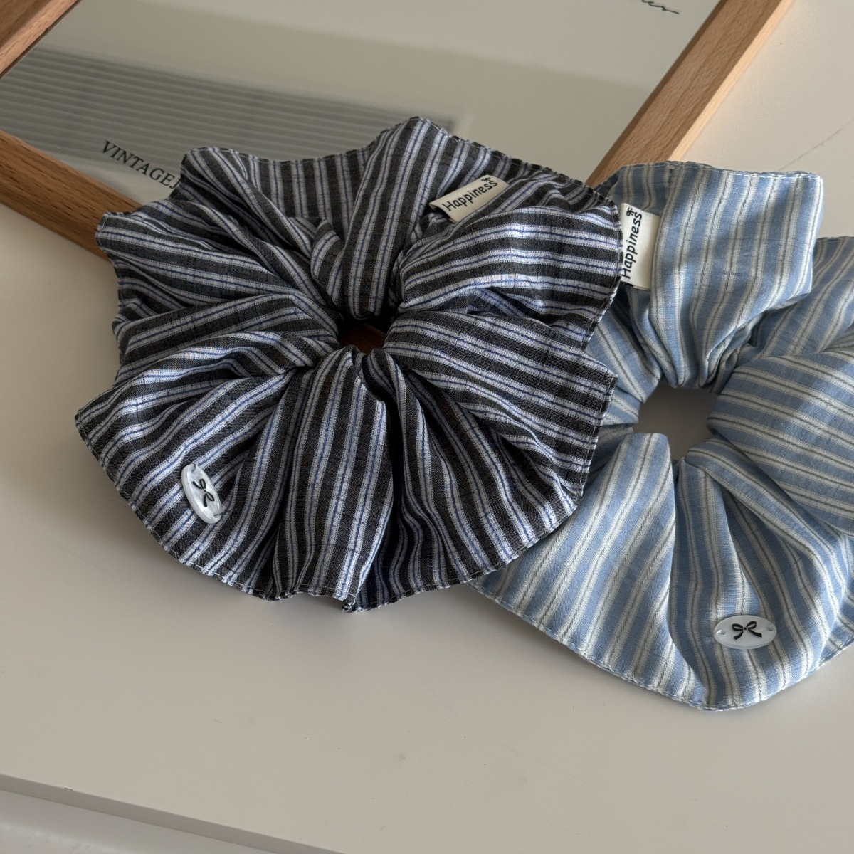 Bandas de goma para el cabello - Silk Tie Striped reseña y precio